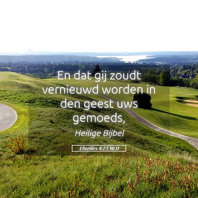 Picture 05 - Efeziërs 4:23 NLD - En dat gij zoudt vernieuwd worden in den geest - Bible Verse Picture