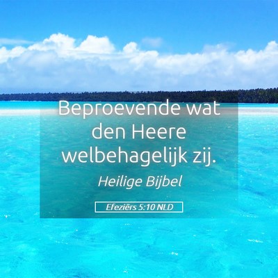 Picture 05 - Efeziërs 5:10 NLD - Beproevende wat den Heere welbehagelijk - Bible Verse Picture