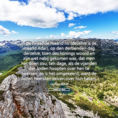 Picture 05 - Esther 9:1 NLD - In de twaalfde maand nu (dezelve is de maand - Bible Verse Picture