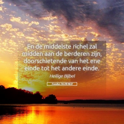Picture 05 - Exodus 26:28 NLD - En de middelste richel zal midden aan de berderen - Bible Verse Picture