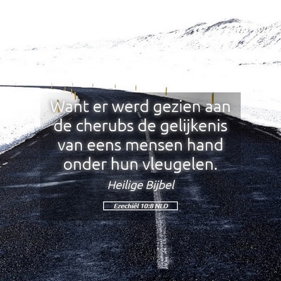 Picture 05 - Ezechiël 10:8 NLD - Want er werd gezien aan de cherubs de gelijkenis - Bible Verse Picture