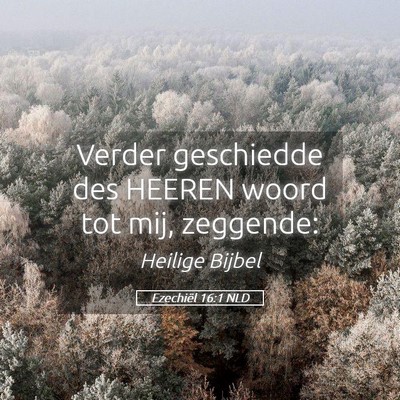 Picture 05 - Ezechiël 16:1 NLD - Verder geschiedde des HEEREN woord tot mij, - Bible Verse Picture