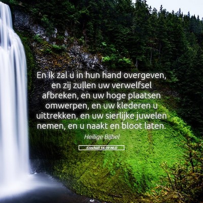 Picture 05 - Ezechiël 16:39 NLD - En Ik zal u in hun hand overgeven, en zij zullen - Bible Verse Picture