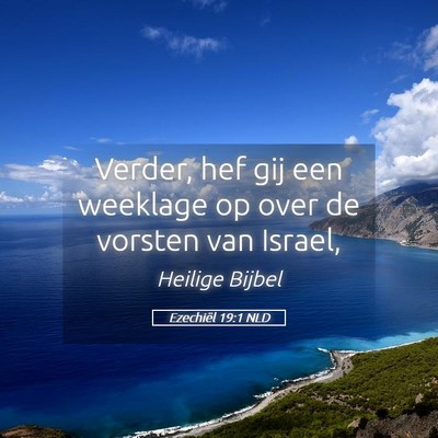 Picture 05 - Ezechiël 19:1 NLD - Verder, hef gij een weeklage op over de vorsten - Bible Verse Picture