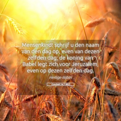 Picture 05 - Ezechiël 24:2 NLD - Mensenkind! schrijf u den naam van den dag op, - Bible Verse Picture
