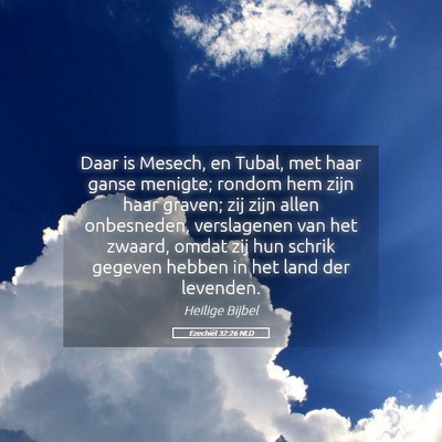 Picture 05 - Ezechiël 32:26 NLD - Daar is Mesech, en Tubal, met haar ganse menigte; - Bible Verse Picture