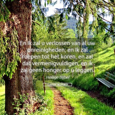 Picture 05 - Ezechiël 36:29 NLD - En Ik zal u verlossen van al uw onreinigheden; en - Bible Verse Picture