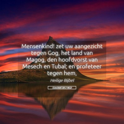 Picture 05 - Ezechiël 38:2 NLD - Mensenkind! zet uw aangezicht tegen Gog, het land - Bible Verse Picture
