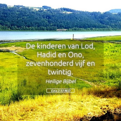 Picture 05 - Ezra 2:33 NLD - De kinderen van Lod, Hadid en Ono, zevenhonderd - Bible Verse Picture