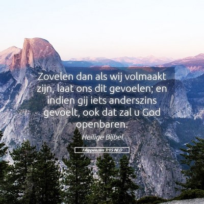 Picture 05 - Filippenzen 3:15 NLD - Zovelen dan als wij volmaakt zijn, laat ons dit - Bible Verse Picture