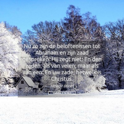 Picture 05 - Galaten 3:16 NLD - Nu zo zijn de beloftenissen tot Abraham en zijn - Bible Verse Picture