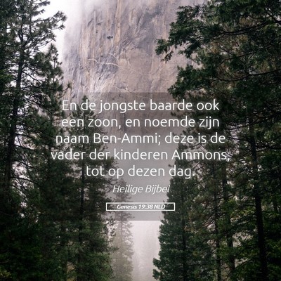 Picture 05 - Genesis 19:38 NLD - En de jongste baarde ook een zoon, en noemde zijn - Bible Verse Picture