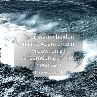 Picture 05 - Genesis 2:25 NLD - En zij waren beiden naakt, Adam en zijn vrouw; en - Bible Verse Picture
