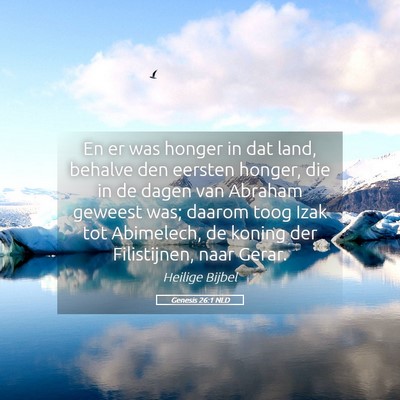 Picture 05 - Genesis 26:1 NLD - En er was honger in dat land, behalve den eersten - Bible Verse Picture