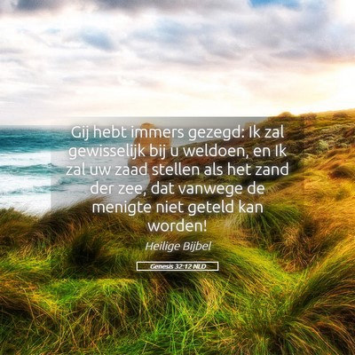 Picture 05 - Genesis 32:12 NLD - Gij hebt immers gezegd: Ik zal gewisselijk bij u - Bible Verse Picture