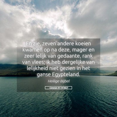 Picture 05 - Genesis 41:19 NLD - En zie, zeven andere koeien kwamen op na deze, - Bible Verse Picture