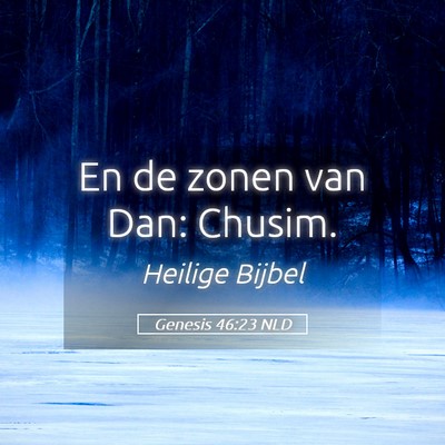 Picture 05 - Genesis 46:23 NLD - En de zonen van Dan: - Bible Verse Picture