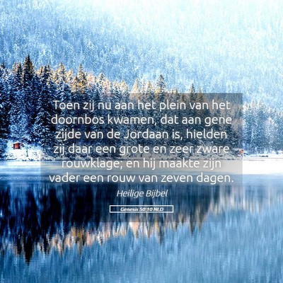Picture 05 - Genesis 50:10 NLD - Toen zij nu aan het plein van het doornbos - Bible Verse Picture