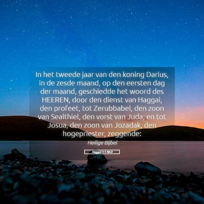 Picture 05 - Haggaï 1:1 NLD - In het tweede jaar van den koning Darius, in de - Bible Verse Picture