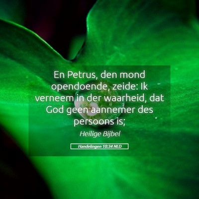 Picture 05 - Handelingen 10:34 NLD - En Petrus, den mond opendoende, zeide: Ik verneem - Bible Verse Picture
