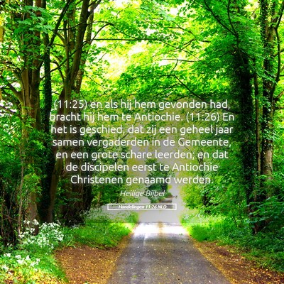 Picture 05 - Handelingen 11:26 NLD - (11:25) en als hij hem gevonden had, bracht hij - Bible Verse Picture