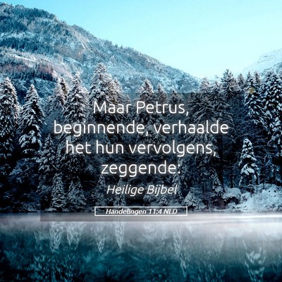 Picture 05 - Handelingen 11:4 NLD - Maar Petrus, beginnende, verhaalde het hun - Bible Verse Picture