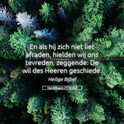 Picture 05 - Handelingen 21:14 NLD - En als hij zich niet liet afraden, hielden wij - Bible Verse Picture