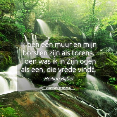 Picture 05 - Hooglied 8:10 NLD - Ik ben een muur en mijn borsten zijn als torens. - Bible Verse Picture