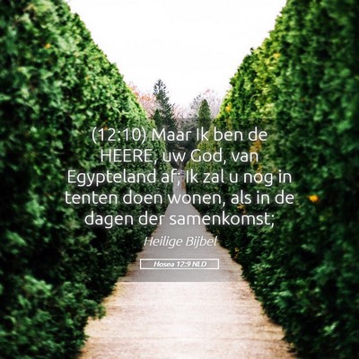 Picture 05 - Hosea 12:9 NLD - (12:10) Maar Ik ben de HEERE, uw God, van - Bible Verse Picture