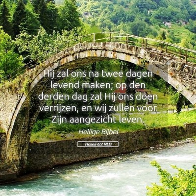 Picture 05 - Hosea 6:2 NLD - Hij zal ons na twee dagen levend maken; op den - Bible Verse Picture