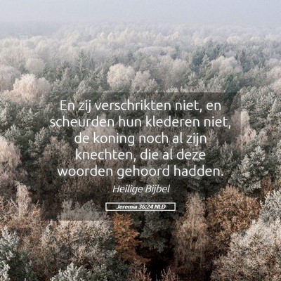 Picture 05 - Jeremia 36:24 NLD - En zij verschrikten niet, en scheurden hun - Bible Verse Picture