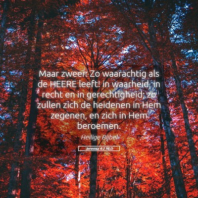 Picture 05 - Jeremia 4:2 NLD - Maar zweer: Zo waarachtig als de HEERE leeft! in - Bible Verse Picture