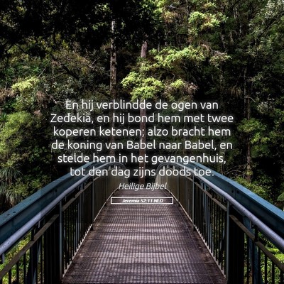 Picture 05 - Jeremia 52:11 NLD - En hij verblindde de ogen van Zedekia, en hij - Bible Verse Picture