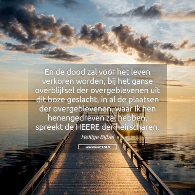 Picture 05 - Jeremia 8:3 NLD - En de dood zal voor het leven verkoren worden, - Bible Verse Picture