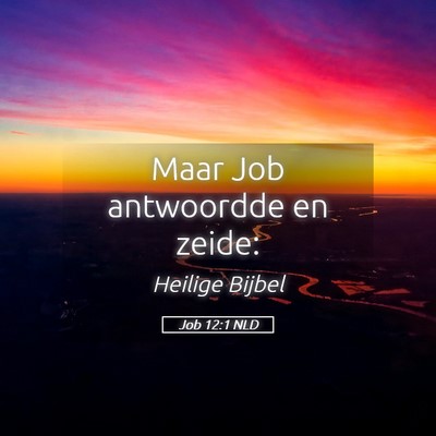 Picture 05 - Job 12:1 NLD - Maar Job antwoordde en - Bible Verse Picture