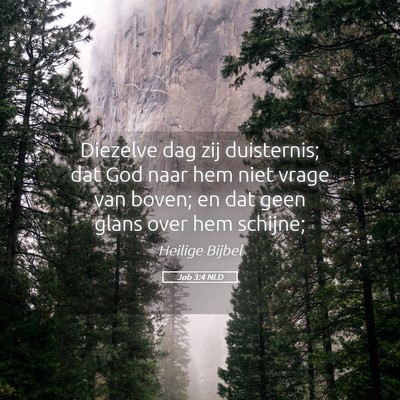 Picture 05 - Job 3:4 NLD - Diezelve dag zij duisternis; dat God naar hem - Bible Verse Picture