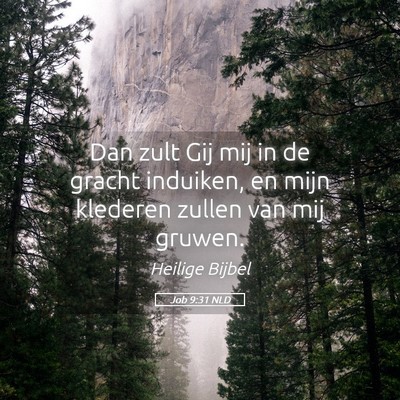 Picture 05 - Job 9:31 NLD - Dan zult Gij mij in de gracht induiken, en mijn - Bible Verse Picture