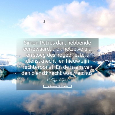 Picture 05 - Johannes 18:10 NLD - Simon Petrus dan, hebbende een zwaard, trok - Bible Verse Picture