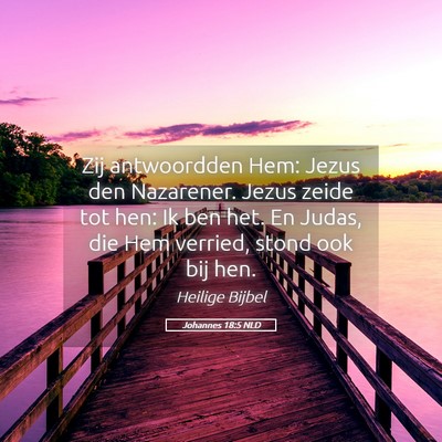Picture 05 - Johannes 18:5 NLD - Zij antwoordden Hem: Jezus den Nazarener. Jezus - Bible Verse Picture