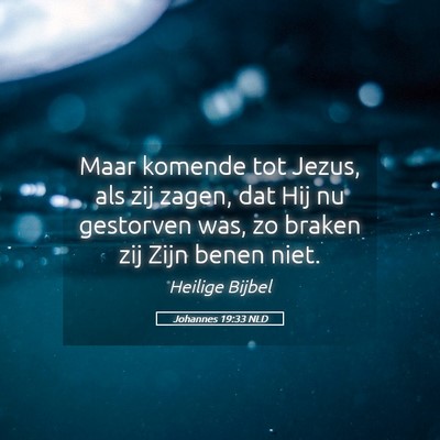 Picture 05 - Johannes 19:33 NLD - Maar komende tot Jezus, als zij zagen, dat Hij nu - Bible Verse Picture