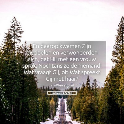 Picture 05 - Johannes 4:27 NLD - En daarop kwamen Zijn discipelen en verwonderden - Bible Verse Picture