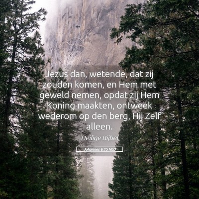 Picture 05 - Johannes 6:15 NLD - Jezus dan, wetende, dat zij zouden komen, en Hem - Bible Verse Picture