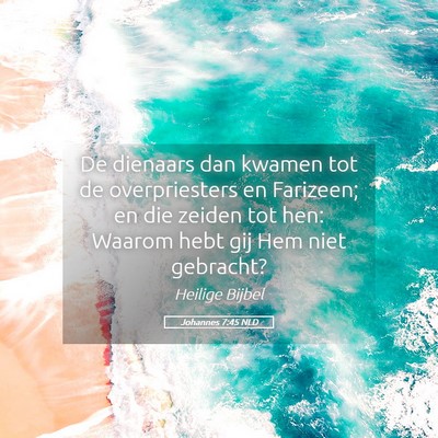 Picture 05 - Johannes 7:45 NLD - De dienaars dan kwamen tot de overpriesters en - Bible Verse Picture