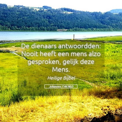 Picture 05 - Johannes 7:46 NLD - De dienaars antwoordden: Nooit heeft een mens - Bible Verse Picture