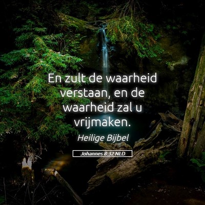 Picture 05 - Johannes 8:32 NLD - En zult de waarheid verstaan, en de waarheid zal - Bible Verse Picture