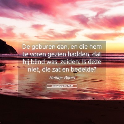 Picture 05 - Johannes 9:8 NLD - De geburen dan, en die hem te voren gezien - Bible Verse Picture