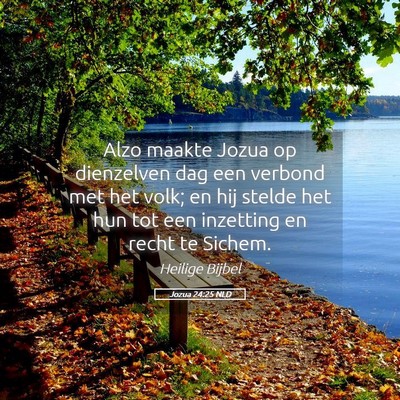Picture 05 - Jozua 24:25 NLD - Alzo maakte Jozua op dienzelven dag een verbond - Bible Verse Picture