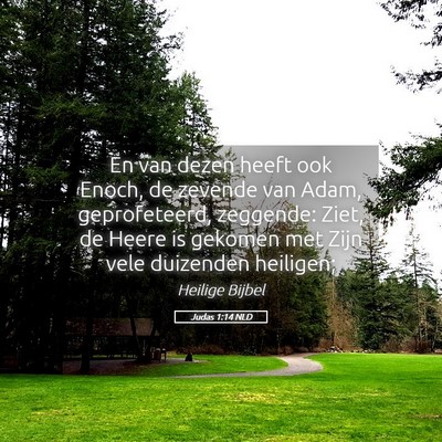 Picture 05 - Judas 1:14 NLD - En van dezen heeft ook Enoch, de zevende van - Bible Verse Picture