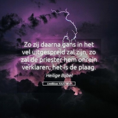 Picture 05 - Leviticus 13:22 NLD - Zo zij daarna gans in het vel uitgespreid zal - Bible Verse Picture