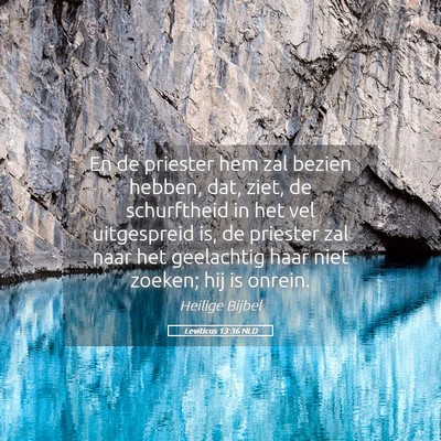 Picture 05 - Leviticus 13:36 NLD - En de priester hem zal bezien hebben, dat, ziet, - Bible Verse Picture